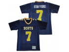 Matthew Stafford #7 Scots High School Navy Blue Football Jersey