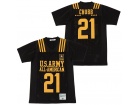 U.S.Army All-Amerian #21 Nick Chubb Black Football Jersey