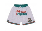 Flint Tropics White Throwback Short