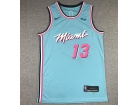 Nike Miami Heat #13 Bam Adebayo Blue City Jersey