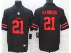 San Francisco 49ers #21 Deion Sanders Black Limited Football Jersey