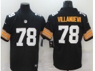 Pittsburgh Steelers #78 Alejandro Villanueva Black New Style Untouchable Limited Jersey