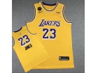 Los Angeles Lakers #23 LeBron James Yellow 2020 Jersey