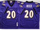 Baltimore Ravens #20 Ed Reed Purple Throwback Jersey