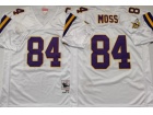 Minnesota Vikings #84 Randy Moss White Throwback Football Jersey