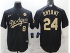 Nike Los Angeles Dodgers #8/24 Kobe Bryant Black Camo Fashion Jersey