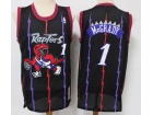 Toronto Raptors #1 Tracy McGrady Black Throwback Jersey