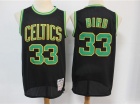 Boston Celtics #33 Larry Bird Black Throwback Jersey