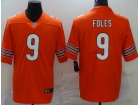 Chicago Bears #9 Nick Foles Orange Vapor Limited Jersey