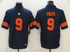 Chicago Bears #9 Nick Foles Blue with Orange Number Vapor Limited Jersey