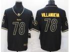 Pittsburgh Steelers #78 Alejandro Villanueva Black Gold Untouchable Limited Jersey