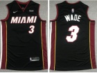 Nike Miami Heat #3 Dwyane Wade Black Jersey