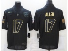 Buffalo Bills #17 Josh Allen Black Salute to Service Limited Jersey