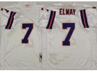 Denver Broncos #7 John Elway White Throwback Jersey