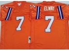 Denver Broncos #7 John Elway Orange Throwback Jersey