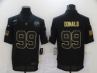 Los Angeles Rams #99 Aaron Donald Black Salute to Service Limited Jersey