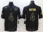 Houston Texans #4 Deshaun Waston Black Salute to Service Limited Jersey