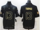 New Orleans Saints #13 Michael Thomas Black Salute to Service Limited Jersey