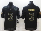 Seattle Seahawks #3 Russell Wilson Black Salute to Service Limited Jersey