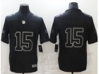 Kansas City Chiefs #15 Patrick Mahomes Black Commemorative Edition Jersey