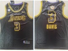 Los Angeles Lakers #3 Anthony Davis Black City With Finlas Patch Jersey