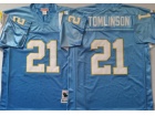 San Diego Chargers #21 Tomlinson Baby Blue Throwback Jersey