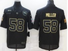 Denver Broncos #58 Von Miller Black Salute to Service Limited Jersey