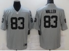 Oakland Raiders #83 Darren Waller Gray Inverted Vapor Untouchable Limited Jersey