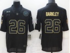 New York Giants #26 Saquon Barkley Black Salute to Service Limited Jersey