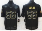 New York Giants #56 Lawrence Taylor Black Salute to Service Limited Jersey