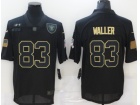 Oakland Raiders #83 Darren Waller Black Salute to Service Limited Jersey