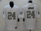 Oakland Raiders #24 Johnathan Abram White Color Rush Limited Jersey