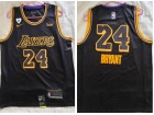 Los Angeles Lakers #24 Kobe Bryant 2020 Black City With Gigi Patch Jersey