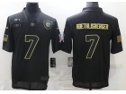 Pittsburgh Steelers #7 Ben Roethlisberger Black Salute to Service Limited Jersey