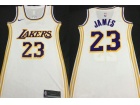 Los Angeles Lakers #23 Lebron James White Woman Dress Jersey