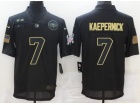 San Francisco 49ers #7 Colin Kaepernick Black Salute to Service Limited Jersey