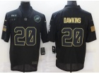 Philadelphia Eagles #20 Brian Dawkins Black Salute to Service Limited Jersey