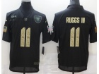 Oakland Raiders #11 Henry Ruggs III Black With Camo NumberSalute to Service Limited Jersey