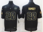 Los Angeles Rams #20 Jalen Ramsey Black Salute to Service Limited Jersey