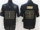 Oakland Raiders #98 Maxx Crosby Black Salute to Service Limited Jersey