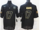 Green Bay Packers #17 Davante Adams Black Salute to Service Limited Jersey