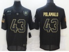 Pittsburgh Steelers #43 Troy Polamalu Black Salute to Service Limited Jersey