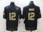 Tampa Bay Buccaneers #12 Tom Brady Black Camo Salute to Service Limited Jersey