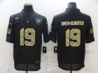 Pittsburgh Steelers #19 JuJu Smith-Schuster Black Camo Salute to Service Limited Jersey