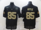 San Francisco 49ers #85 George Kittle Black Camo Salute to Service Limited Jersey