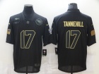 Tennessee Titans #17 Ryan Tannehill Black Salute to Service Limited Jersey