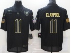 Pittsburgh Steelers #11 Chase Claypool Black Salute to Service Limited Jersey