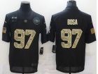 San Francisco 49ers #97 Nick Bosa Black Camo Salute to Service Limited Jersey