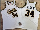 Seattle SuperSonics #34 Ray Allen White Jersey