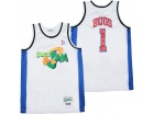 Space Jam #1 Bugs Bunny White Fashion Basketball Jersey